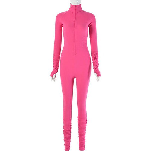 Load image into Gallery viewer, Turtleneck Gloved Sleeve Jumpsuits
